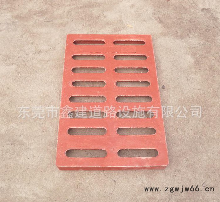 鑫建牌 东莞生产树脂井盖复合井盖300*500*30mm 红色图2