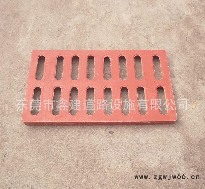 鑫建牌 东莞生产树脂井盖复合井盖300*500*30mm 红色图1