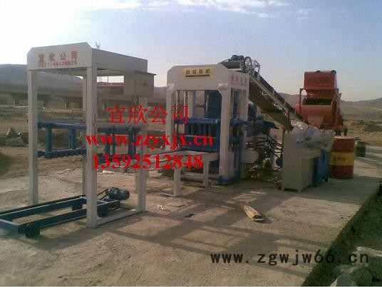 河南宜欣4-15水泥雨水篦子砖机厂家 混凝土井盖篦子预制块制砖机 圆形水泥盖板砖机设备图7