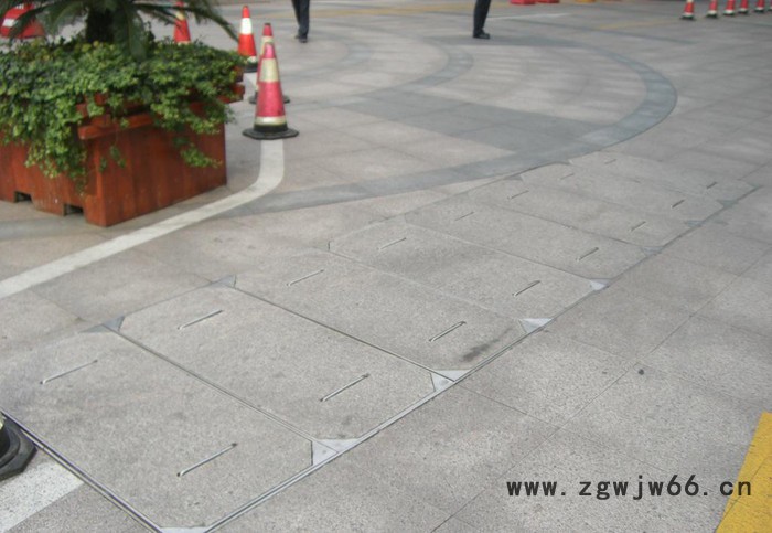 雨水方形井盖铺装实例 不锈钢下沉式井盖厂家供应图2