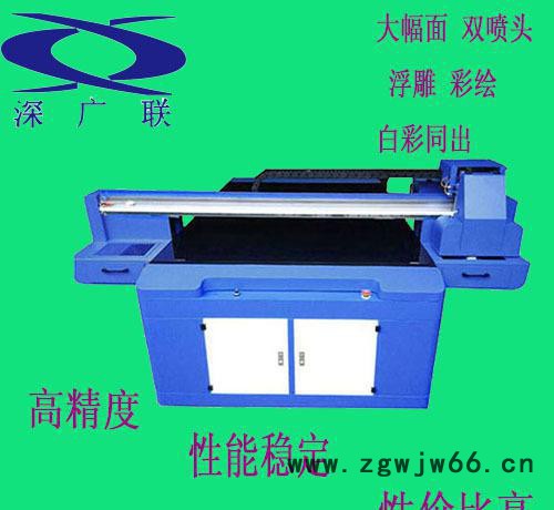 3D浮雕玻璃移门平板打印机 高效率双喷头uv平板打印机图3