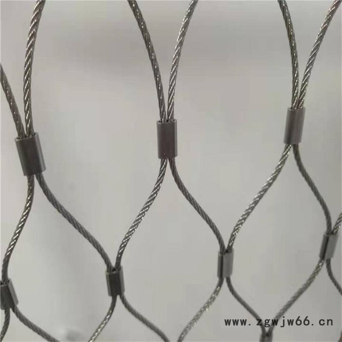 动物园防护网高空防坠网   不锈钢绳网阳台安全网防抛钢丝绳网   井盖防坠物不锈钢钢丝绳网   养殖动物围栏用网 润宁图2