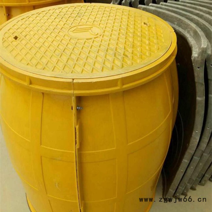 太原 玻璃钢市政检查井 万诚 玻璃钢圆形检查井 玻璃钢拼装检查井图3