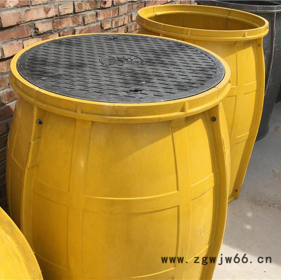 太原 玻璃钢市政检查井 万诚 玻璃钢圆形检查井 玻璃钢拼装检查井图5