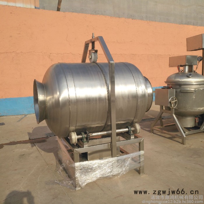 鼎鸿BL-600L剁椒滚筒拌料机 八宝粥滚筒搅拌机 蚕豆调味机 油炸食品调味桶 海带丝拌料机图3