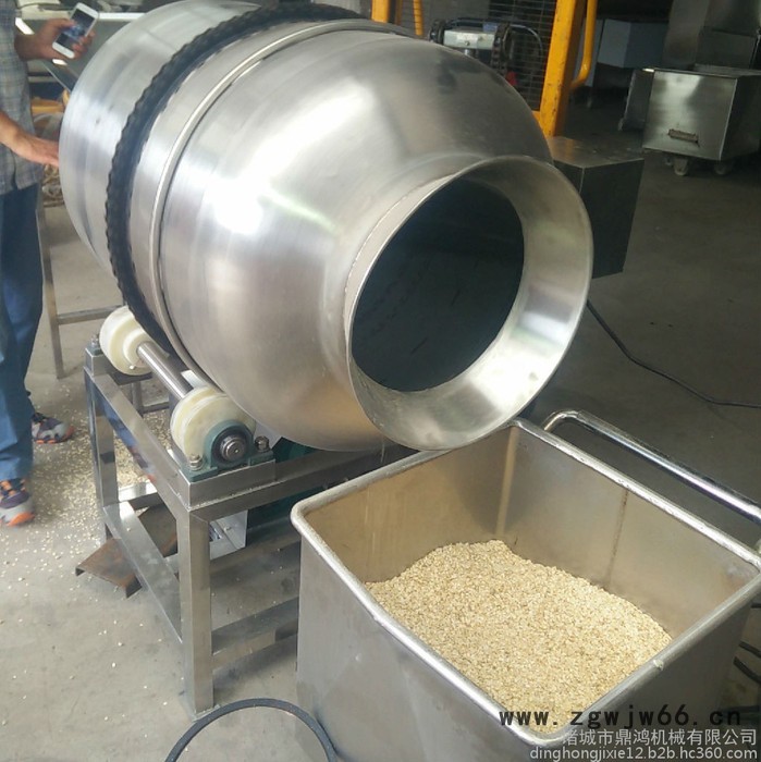 鼎鸿BL-600L剁椒滚筒拌料机 八宝粥滚筒搅拌机 蚕豆调味机 油炸食品调味桶 海带丝拌料机图6