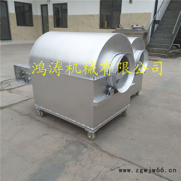 滚筒式电加热炒货机 电加热炒花生机 滚筒式炒花生机图4