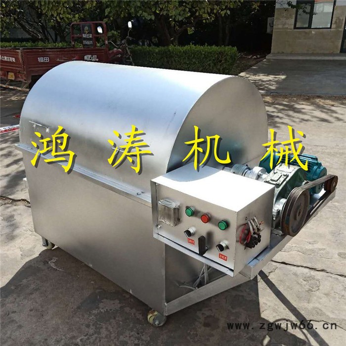 滚筒式电加热炒货机 电加热炒花生机 滚筒式炒花生机图3