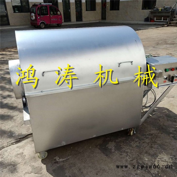 滚筒式电加热炒货机 电加热炒花生机 滚筒式炒花生机图2