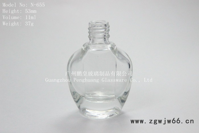 异形玻璃指甲油瓶 玻璃香水瓶 可配毛刷盖子和喷头图2
