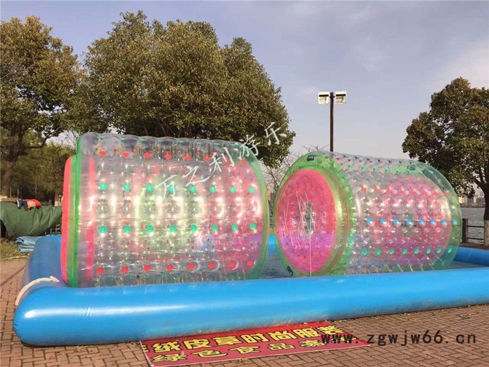 充气水上乐园风火轮滚筒游乐设备充气玩具游乐设备生产 充气水上玩具图2