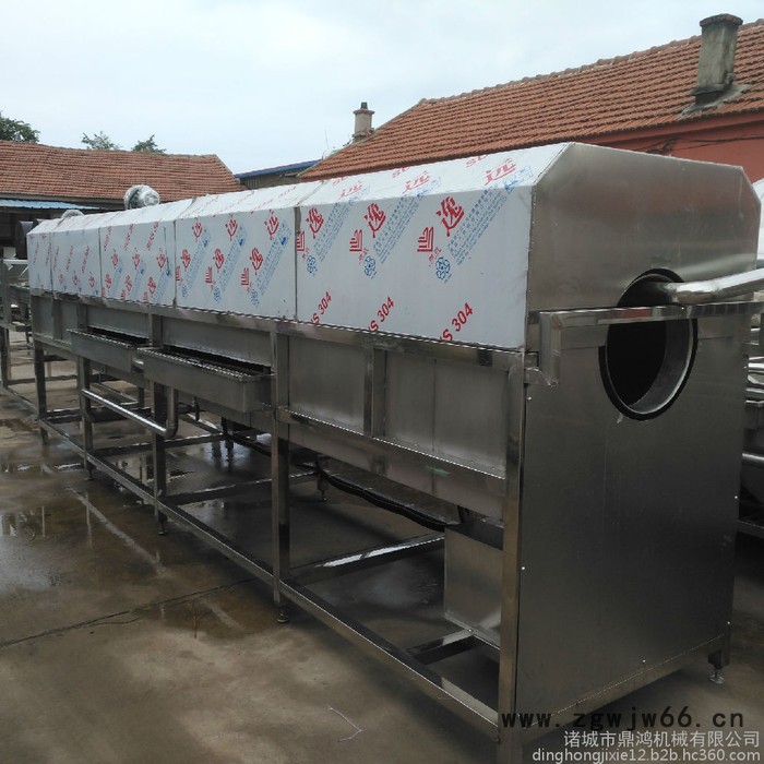 鼎鸿牌TQX-3000型滚筒洗袋机 亲亲肠清洗机 大枣清洗机 咸菜头清洗机  滚筒翻浪清洗机 滚筒毛刷喷淋清洗机图7