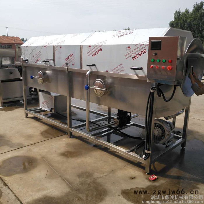 鼎鸿牌TQX-3000型滚筒洗袋机 亲亲肠清洗机 大枣清洗机 咸菜头清洗机  滚筒翻浪清洗机 滚筒毛刷喷淋清洗机图5