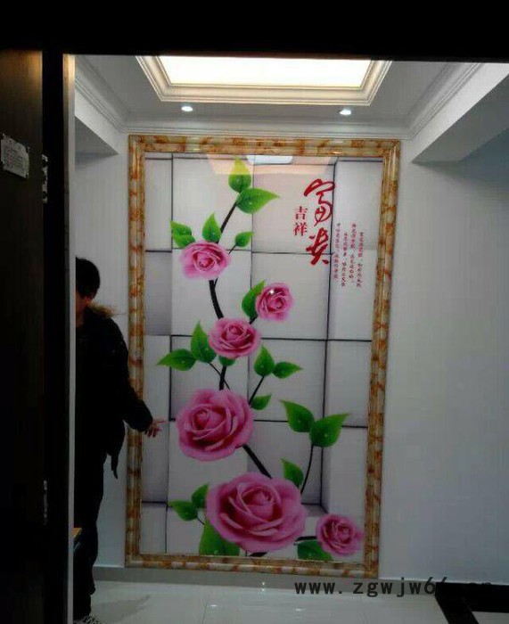 艺术玻璃移门平板打印机 双喷头uv平板打印机深广联彩图2