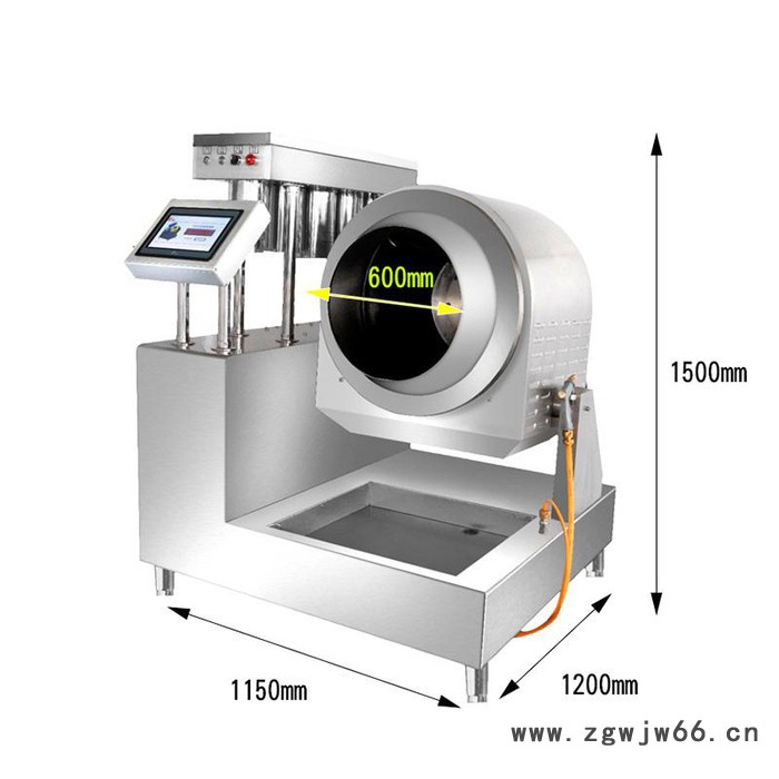 烧范儿SFEG60A3A滚筒炒菜机炒菜用具炒菜设备自动炒菜机SFEG60A3A智能炒菜机图2