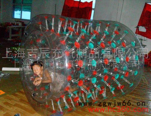 供应2.5米水上滚筒球、水上游乐产品、水上充气产品、水上娱乐产品图3