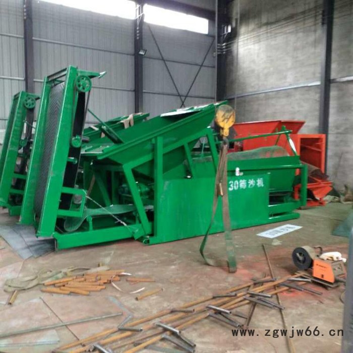叁梦滚筒型筛沙机，全自动沙石分离机图2
