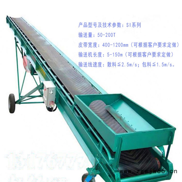 桦兴80无动力滚筒输送机托辊式皮带传送机输送带粮食散料整包物料传送带滚筒电机传送带减速机输送带图2