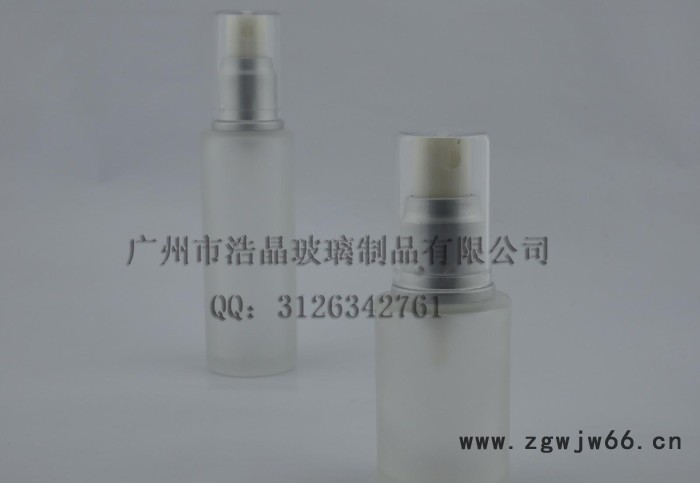 经典款60毫升通用蒙砂乳液瓶 化妆水瓶 配银色电化铝喷头图2