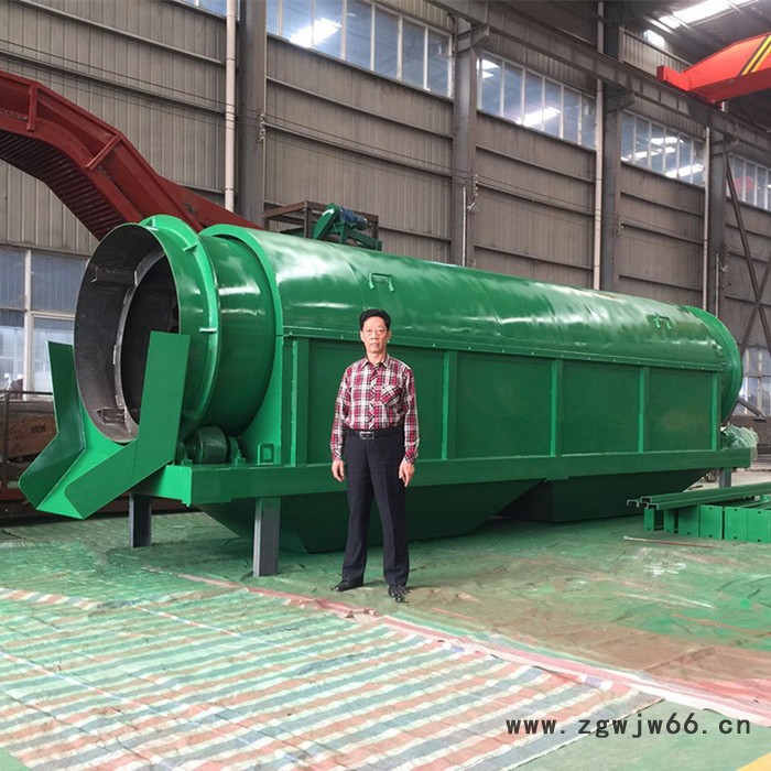 批发价供应筛沙机 无轴筛沙机 移动式滚筒筛沙机设备无轴滚筒筛分机锯末筛分机图4