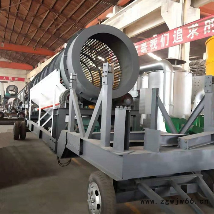 批发价供应筛沙机 无轴筛沙机 移动式滚筒筛沙机设备无轴滚筒筛分机锯末筛分机图3