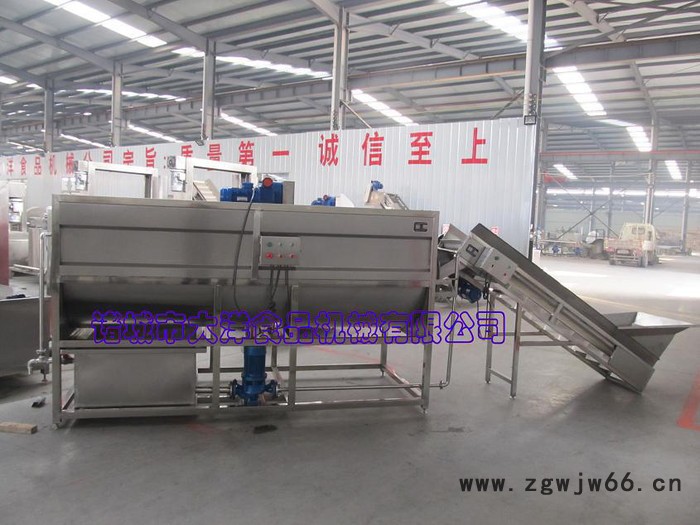 全自动滚筒清洗机|连续式根茎类蔬菜清洗机图2