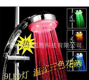 七彩闪变色花洒/LED发光花洒/七彩花洒/发光花洒 发光喷头RC-9816图2