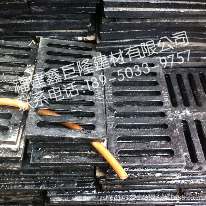 福州**井盖 球墨铸铁雨水井盖 200*400沟盖 铸铁雨水图3