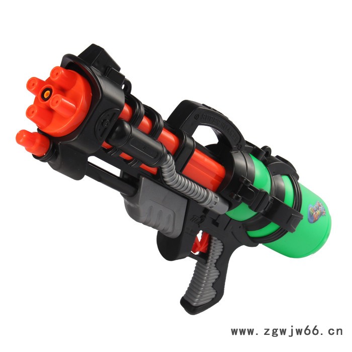 抽拉式双喷头水枪  兄弟奔跑吧儿童玩具枪 高压戏水沙滩玩具图2