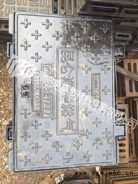 湖南安嘉球墨铸铁井盖污水雨水下水道方形窨井盖盖板400*400