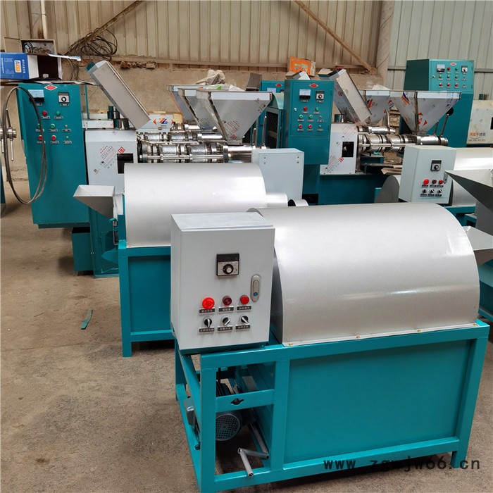 河南凯迪电磁炒料机 200型滚筒炒籽机 花生大豆炒货机价格图5