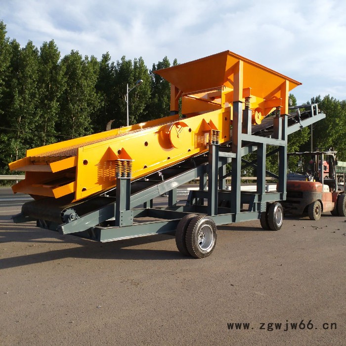 石阔 专业生产大型滚筒筛沙机 移动筛石分离机图2