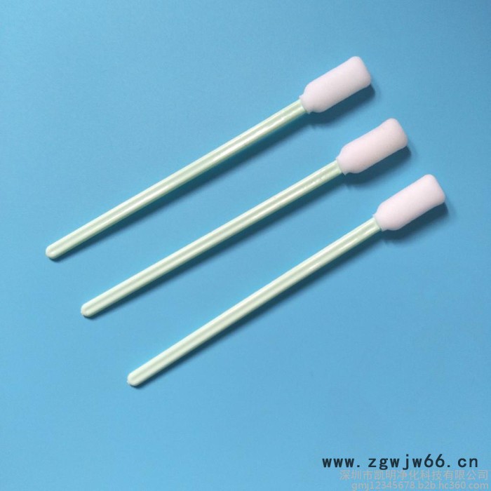 加工定做无尘棉签KM-712 喷绘机喷头清洁棒 塑料杆小方头海绵头棉签图2