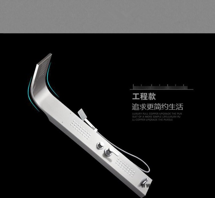 淋浴屏304不锈钢淋浴花洒套装淋浴屏沐浴器淋浴柱大喷头工程款图2