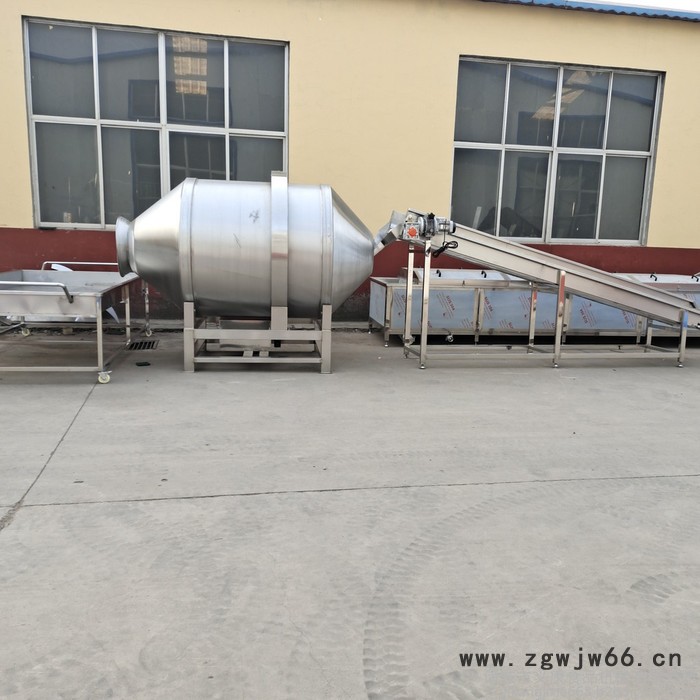 义康牌BL-1200L 滚筒拌料机  酱菜搅拌机   薯片调味桶  薯条拌料机图7