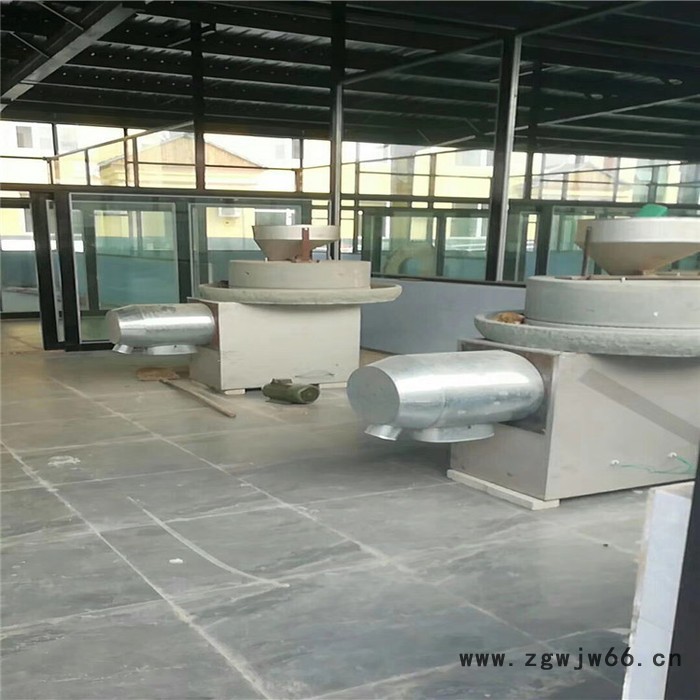 电磁加热滚筒炒货机 全自动石磨面粉机杂粮磨浆石磨机杂粮石磨机电加热滚筒炒货机图4