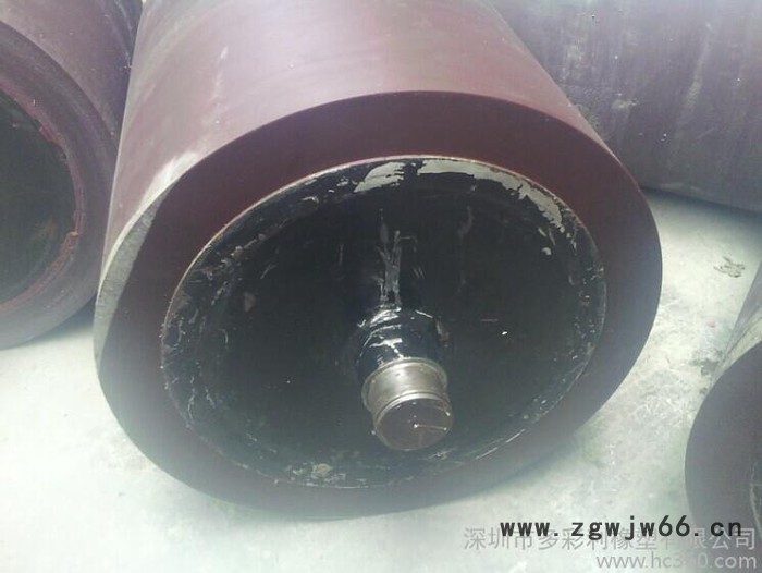 供应多彩利定制聚氨酯过铁胶辊，大型滚筒图2