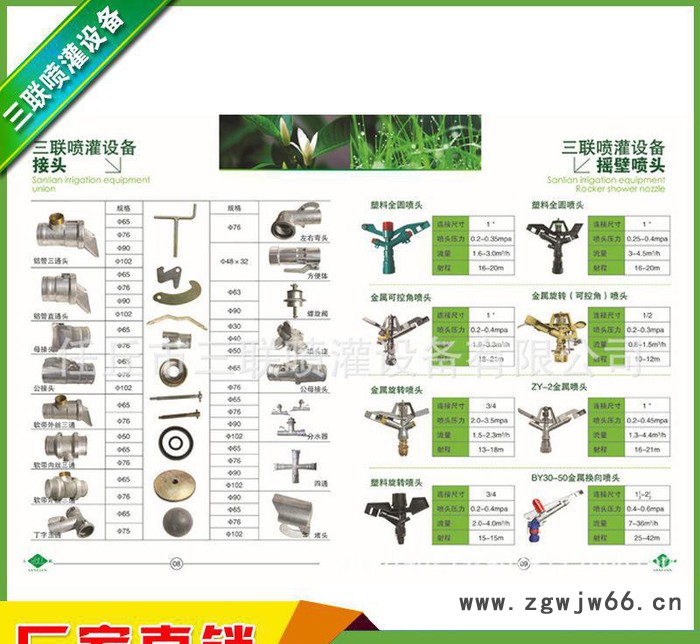 喷头、喷灌铝管、给水栓、出水口、地埋三通、水带、滴灌、喷灌图3