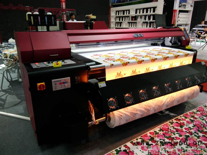 涂料数码导带印花机 加工精密 图案纺织 水性墨水导带直喷机 多功能导带印花机 纯棉印花设备 布匹 爱普生喷头图7