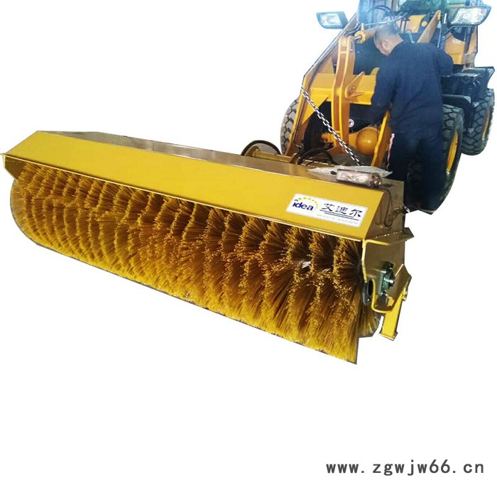 **供应滚筒扫雪刷 铲车带扫雪辊-偏摆式斜角扫雪机图4