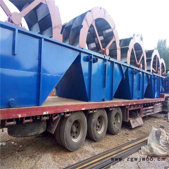 小型洗沙机 滚筒筛沙机 轮式洗砂机 矿山水轮洗砂设备图5