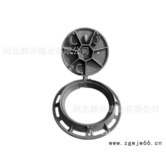 河北韩兴 球墨铸铁井盖直销 **雨水井盖 铸铁井盖排水井盖图2