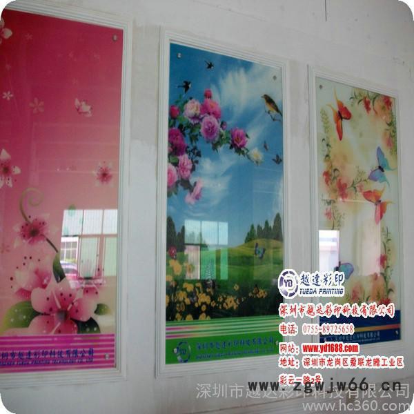 供应玻璃移门彩印设备，直销双喷头uv玻璃餐饮机图2