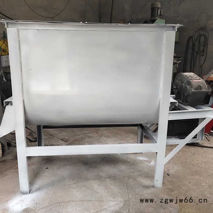 大型食品滚筒搅拌混合机 干湿两用卧式饲料拌料机图4