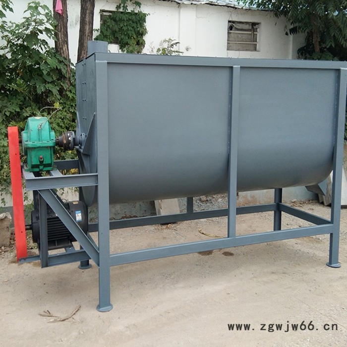 大型食品滚筒搅拌混合机 干湿两用卧式饲料拌料机图8