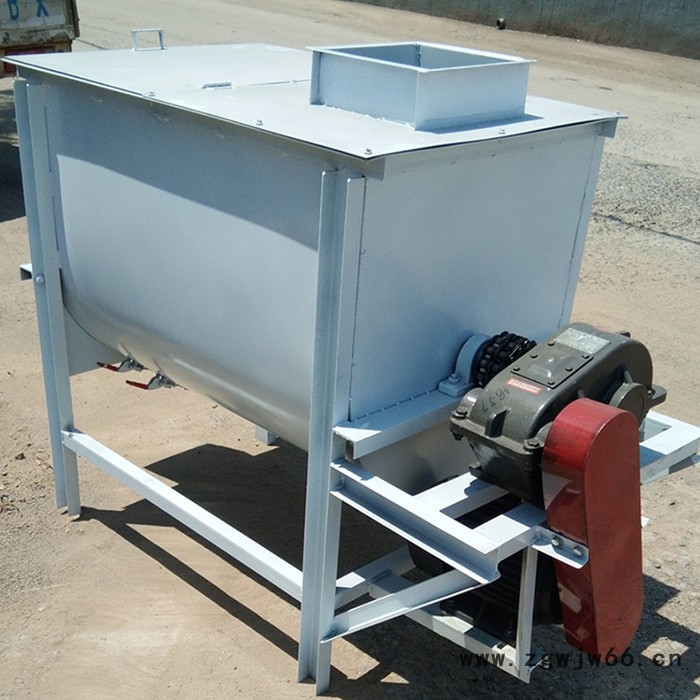大型食品滚筒搅拌混合机 干湿两用卧式饲料拌料机图3