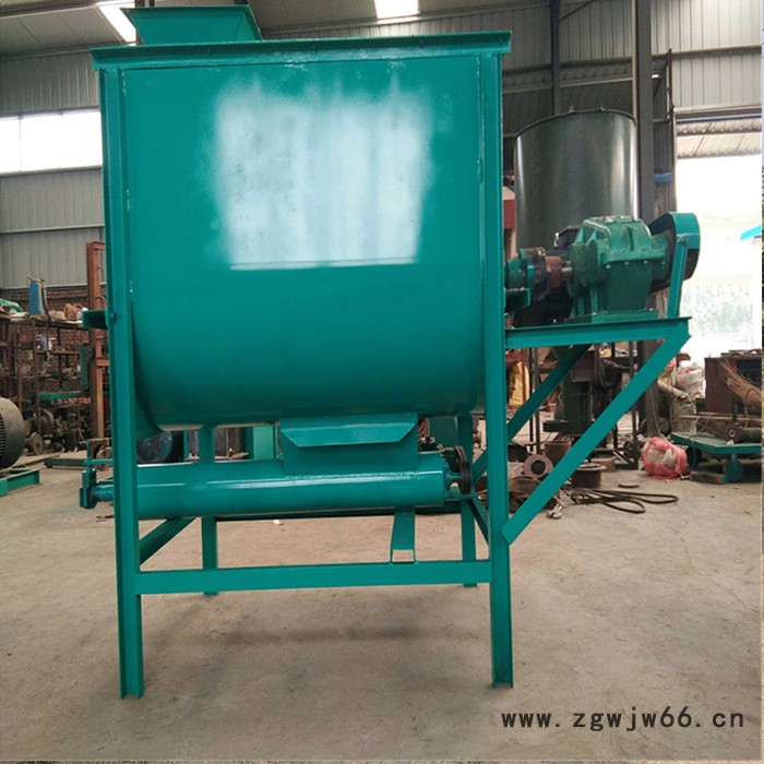 大型食品滚筒搅拌混合机 干湿两用卧式饲料拌料机图2