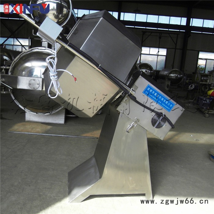 新款自动八角滚筒调味机，自动出料拌料机，多种调味品混料机图5