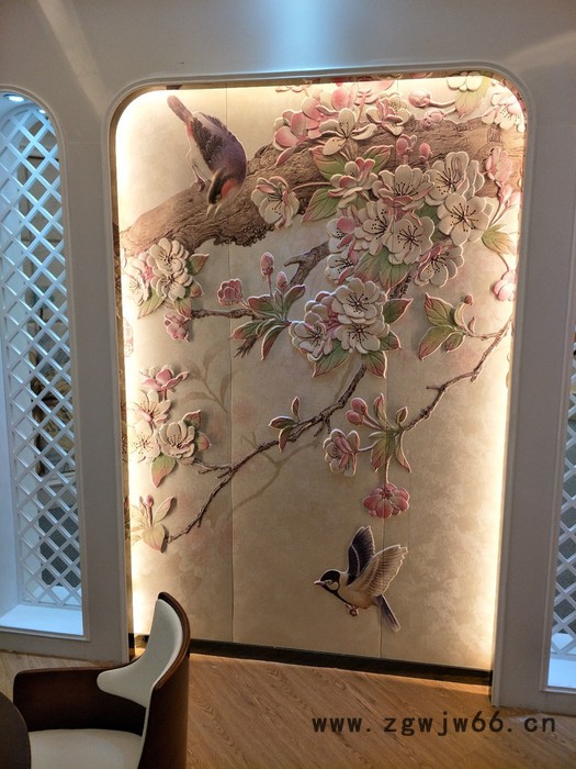 理光喷头3D瓷砖背景墙平板打印机 新款**5D平板UV背景墙打印机图2