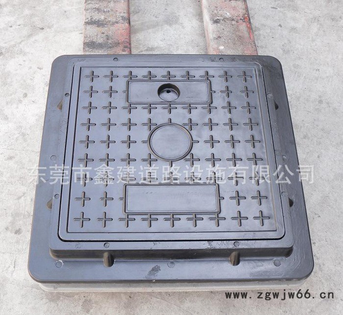 鑫建牌 拉环孔出口井盖大型生产 BMC/SMC材质树脂复合沙井盖图2